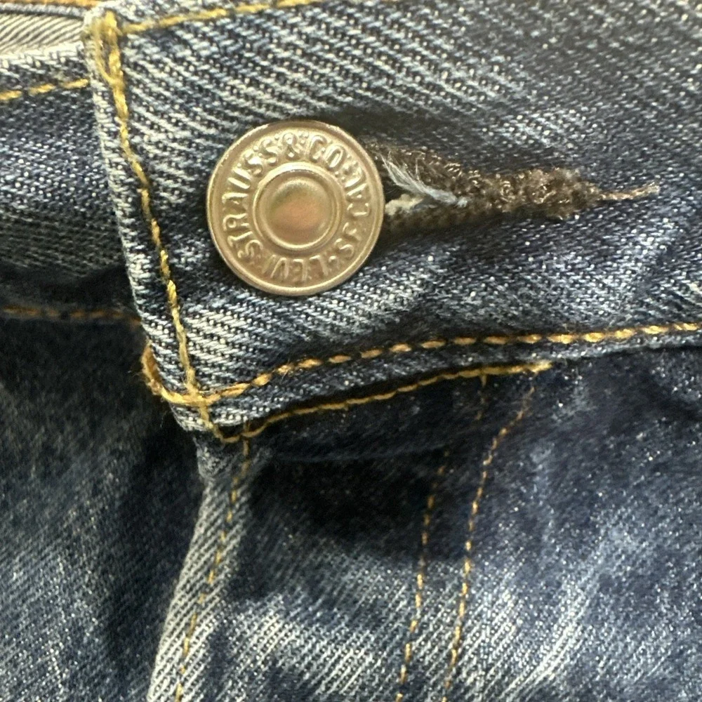 Retro‎ Levi's 501 Jeans Mens Size 38x30 (36x29.5) Blue Original Straight Denim